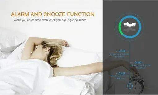 Digital Alarm Clock Smart Mirror Desktop Bedside Nightlight