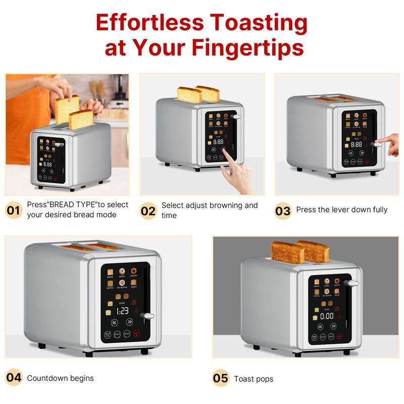 Smart Touch Toaster with Timer