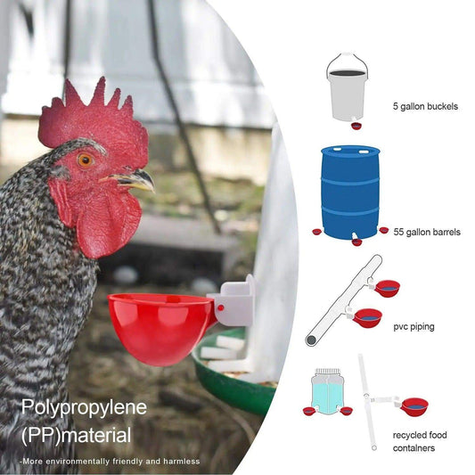 10 Pcs Chicken Waterer