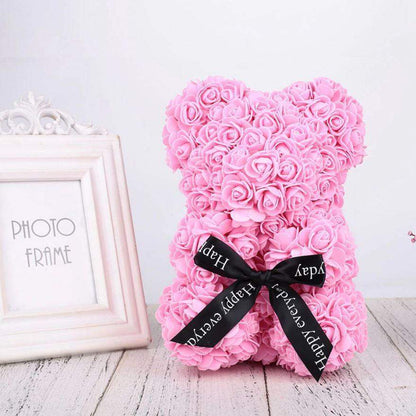 Eternal Love Rose Flower Valentine's Teddy Bear Gift 10"