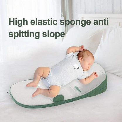 Baby Wedge Side Sleeping Pillow Bed Reflux Anti Roll Newborn Bed