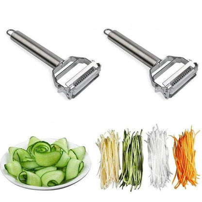 Ultra Sharp Stainless Steel Multi-function Vegetable Peeler & Julienne Cutter Potato Carrot Grater