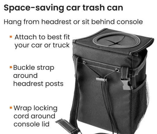 Car Trash Can