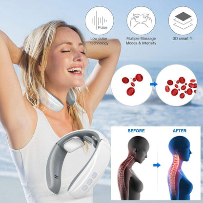 Electric Shock Pulse Neck and Shoulder Kneading Massager