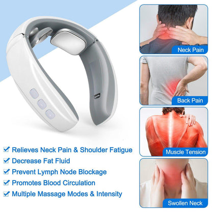 Electric Shock Pulse Neck and Shoulder Kneading Massager