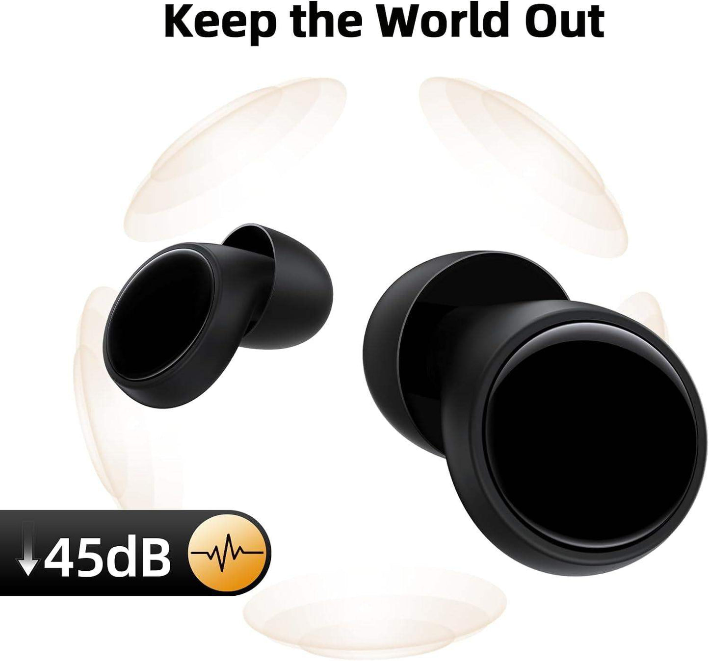 Reusable Noise Cancelling Ear Plugs For Sleeping Focus And Travel