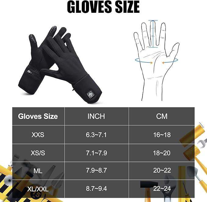 Thin Heated Glove Liners