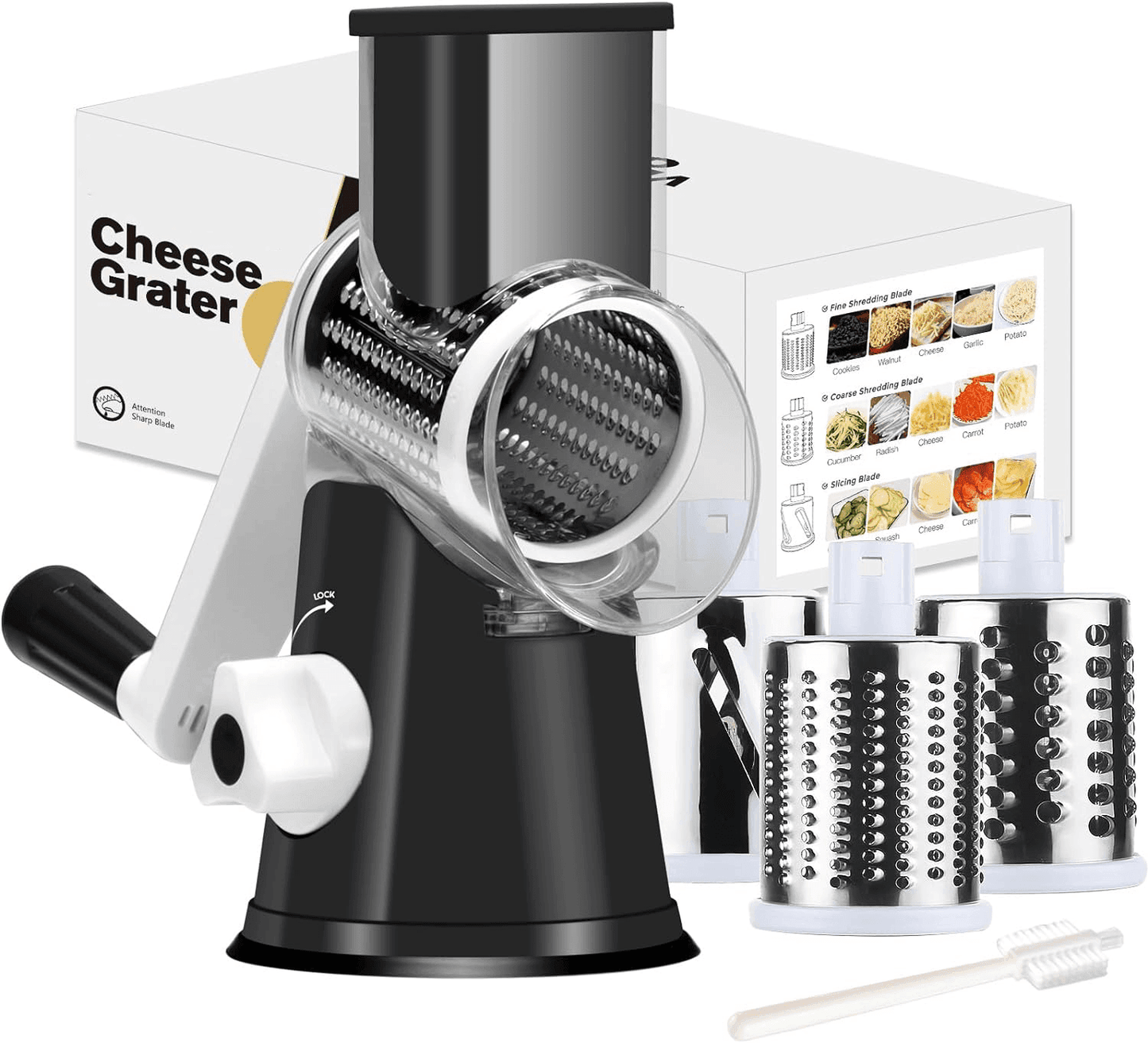 Rotary Cheese Vegetable Manual Grater