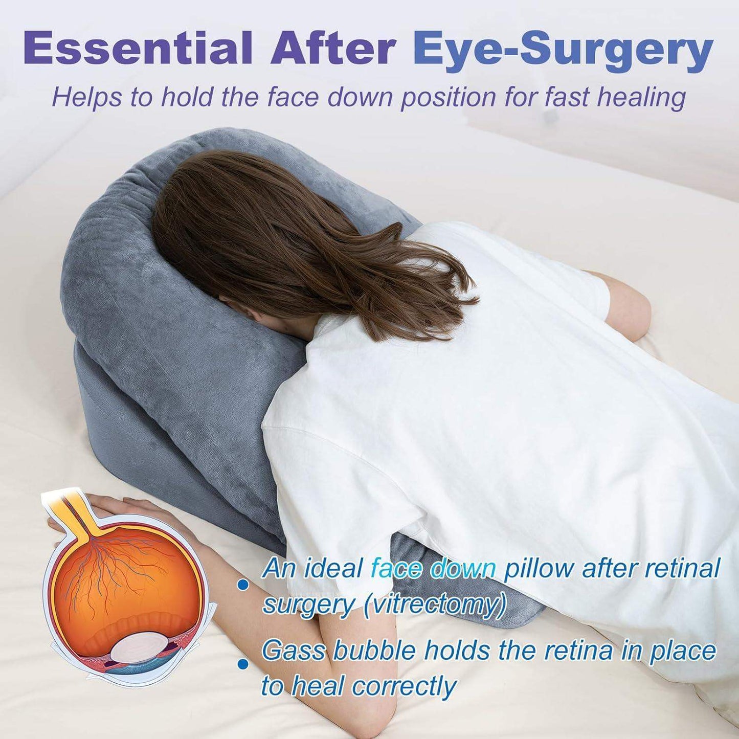 Face Down Pillow After Bbl Or Eye Surgery Stomach Sleeping Pillow