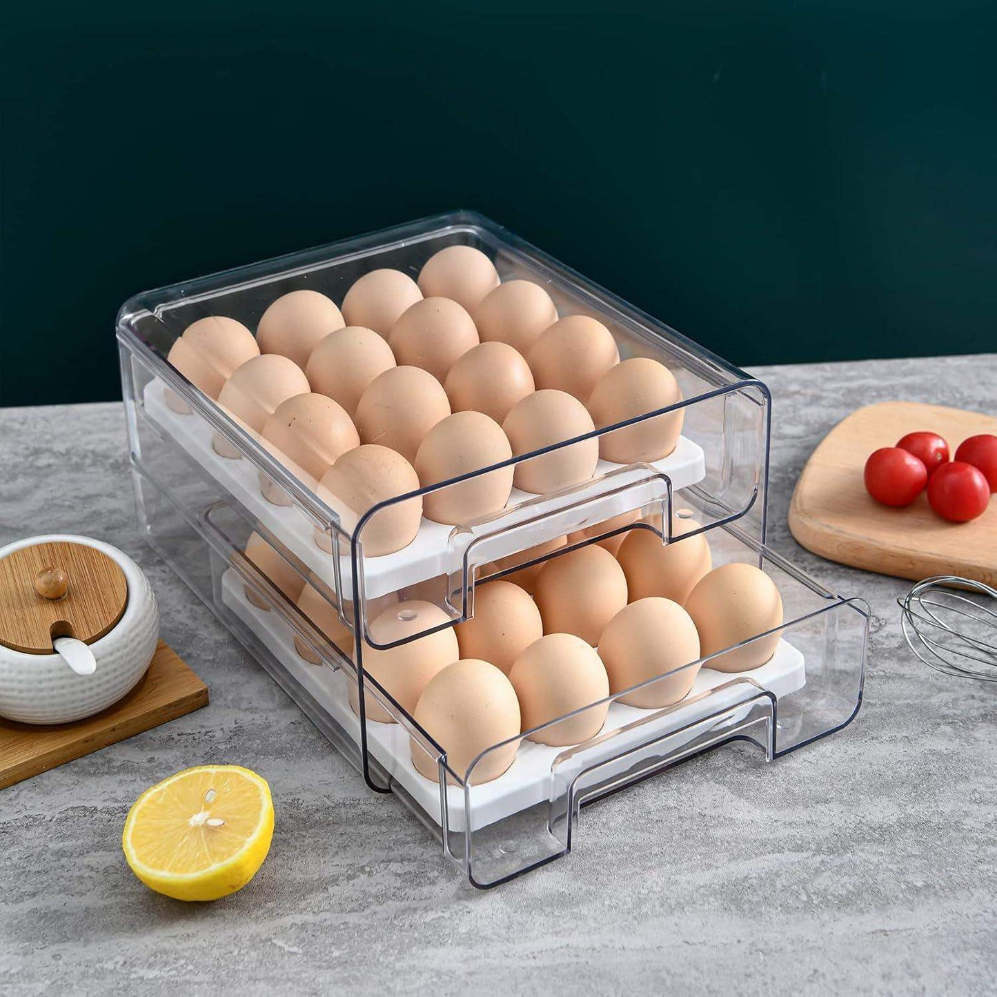 Egg Container Holder For Fridge