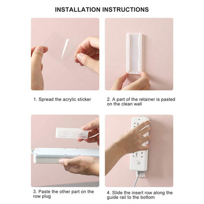 Adhesive Punch-free Socket Holder