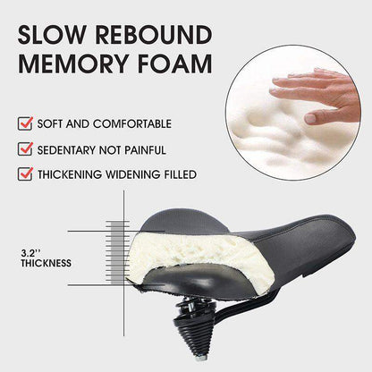 Extra Large Bike Seat With Comfortable Thick Foam and Waterproof