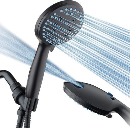 Adjustable Pressure Handheld Shower Head With A Hose