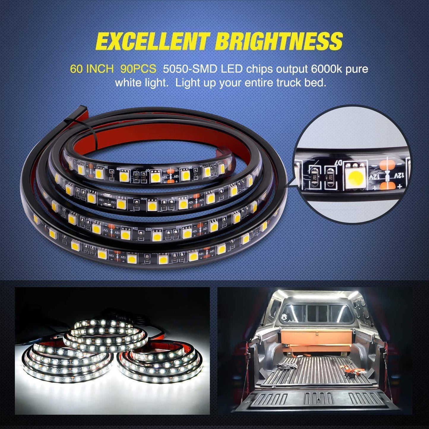 Cargo Pickup Truck Truck Bed Lights 60 Inch Bed Light Strip