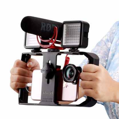 Smartphone Video Rig Stabilizer With Light