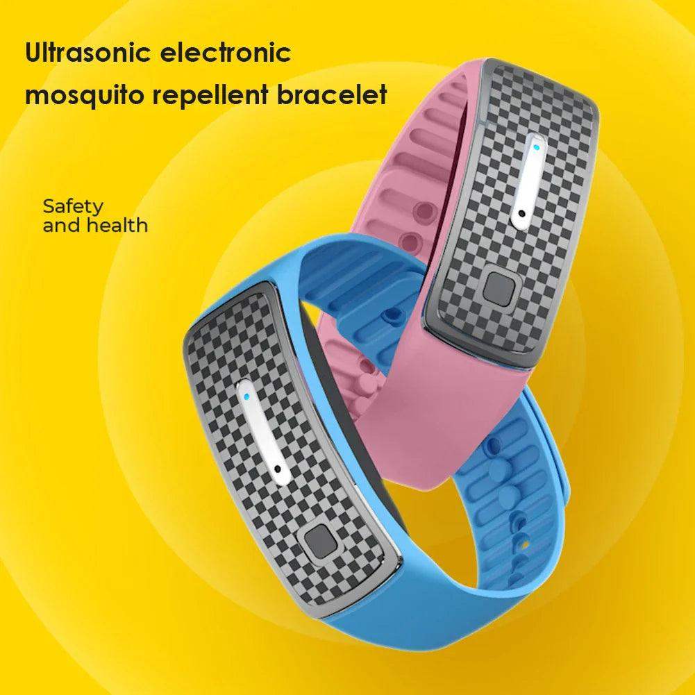 Ultrasonic Mosquito Repellent Bracelet - USB Charging