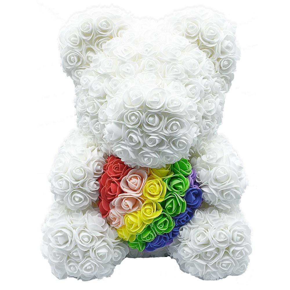 Eternal Love Rose Flower Valentine's Teddy Bear Gift 10"