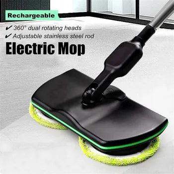 Cordless Electric Spin Mop Floor Cleaner Scrubber