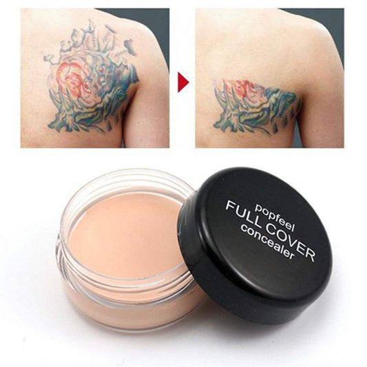 Full-coverage foundation to conceal tattoos and imperfections