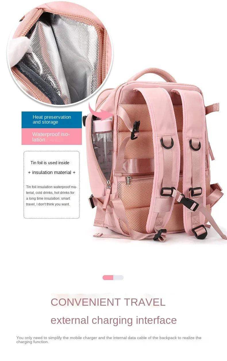 Travel Carry On Backpack With Shoe Compartment