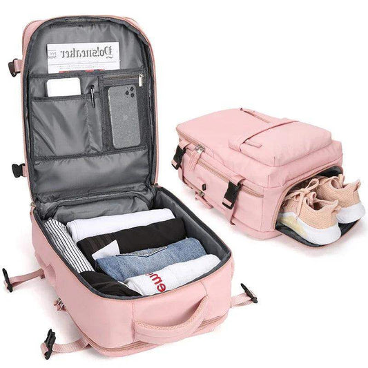 Travel Carry On Backpack With Shoe Compartment