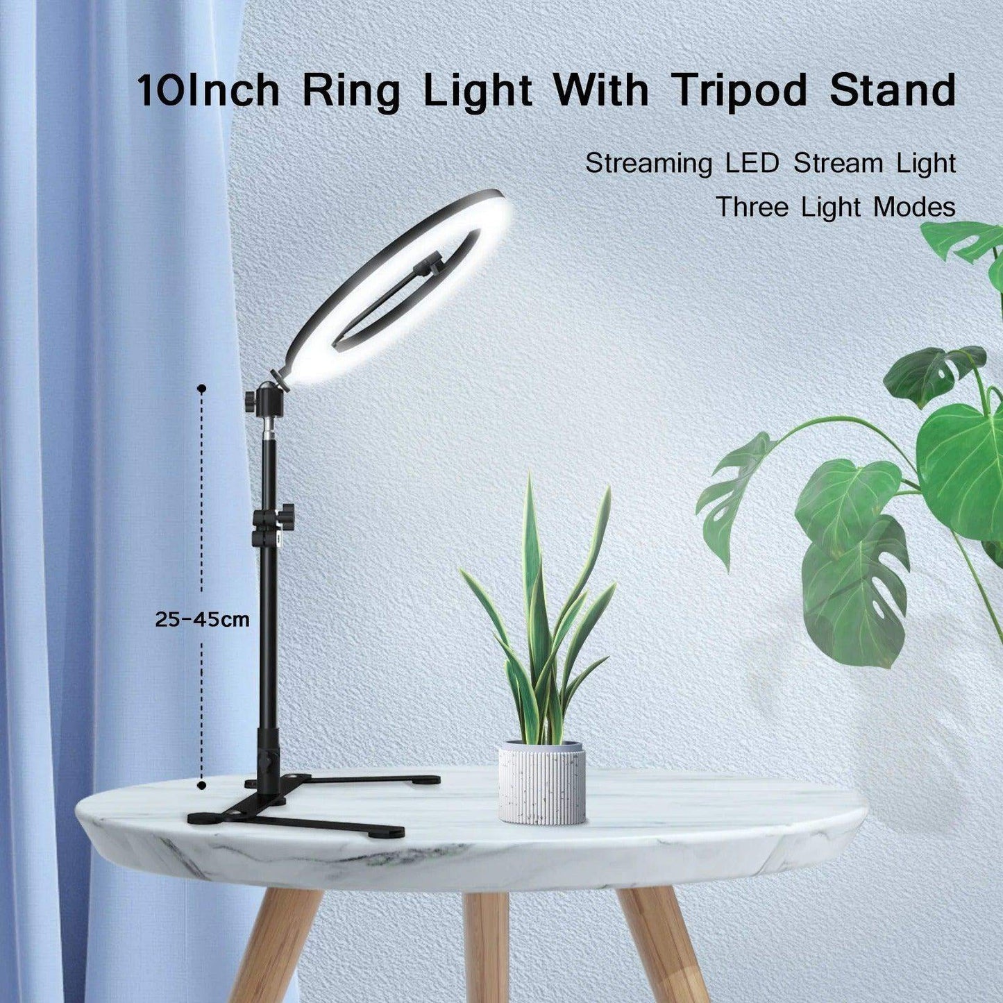 Ring Light Tripod Stand With Phone Holder