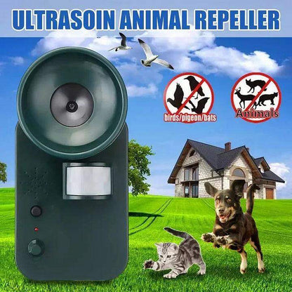 5000sqft 9v Dc Ultra Sonic Cordless Pest Animal Repeller Outdoor Safely Repel Various Animal