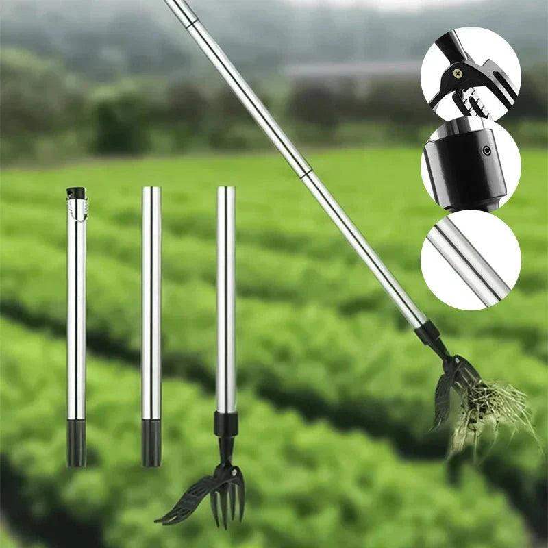 Stainless Steel Adjustable Long Handle Detachable Weed Puller