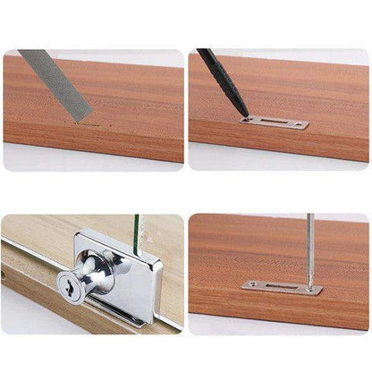 Single Glass Lock Furniture Hardware