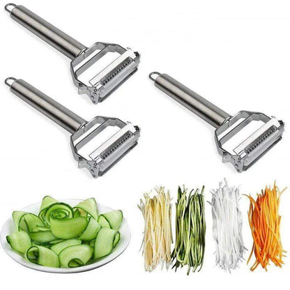 Ultra Sharp Stainless Steel Multi-function Vegetable Peeler & Julienne Cutter Potato Carrot Grater