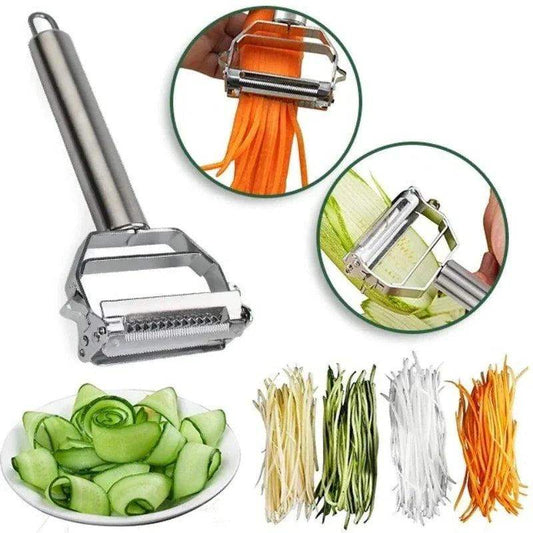 Ultra Sharp Stainless Steel Multi-function Vegetable Peeler & Julienne Cutter Potato Carrot Grater