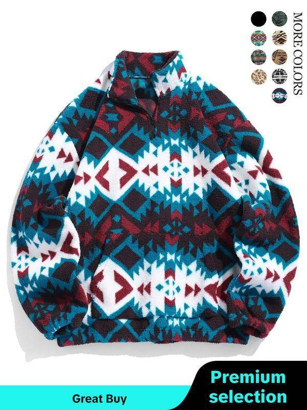 Tribal Trend Zipper Sweatshirt