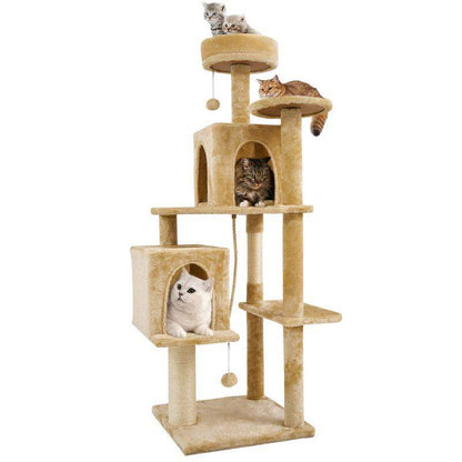 Cozy Castle Cat Climbing Tower