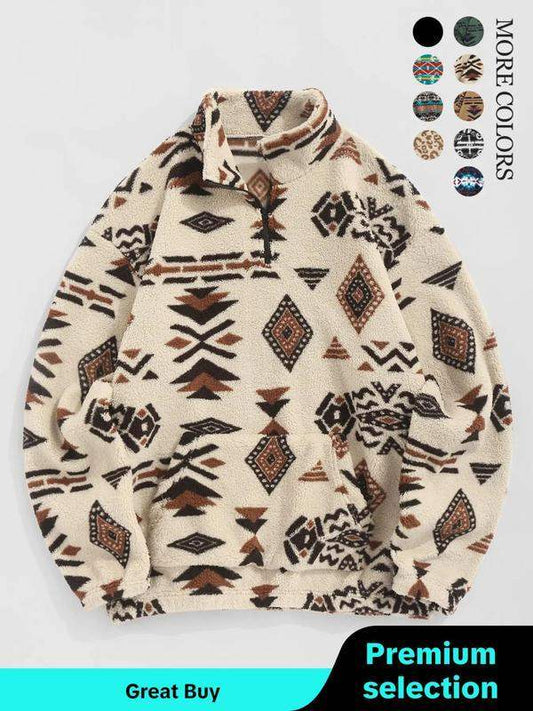 Tribal Trend Zipper Sweatshirt