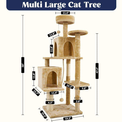 Cozy Castle Cat Climbing Tower