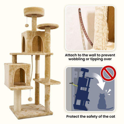 Cozy Castle Cat Climbing Tower