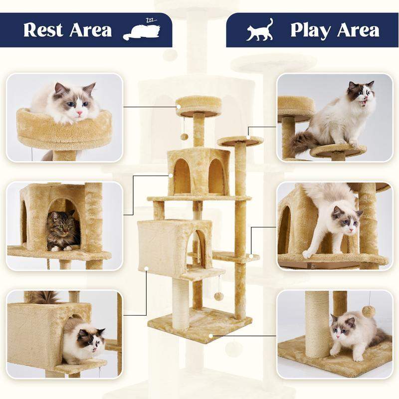 Cozy Castle Cat Climbing Tower