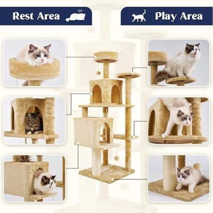 Cozy Castle Cat Climbing Tower