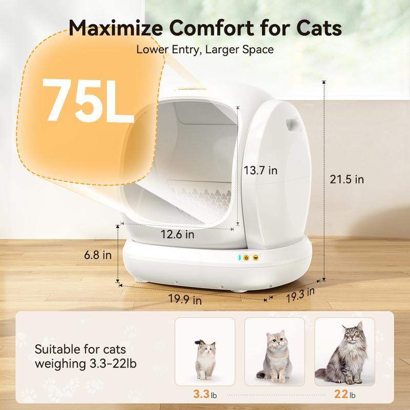 XL Smart Self-Cleaning Cat Litter Box