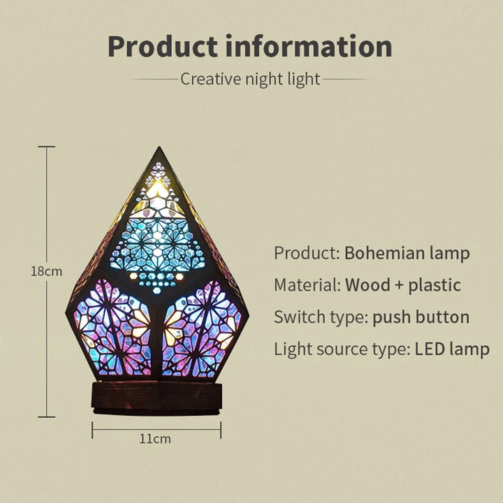 Bohemian Projection Lamp Colorful Night Light