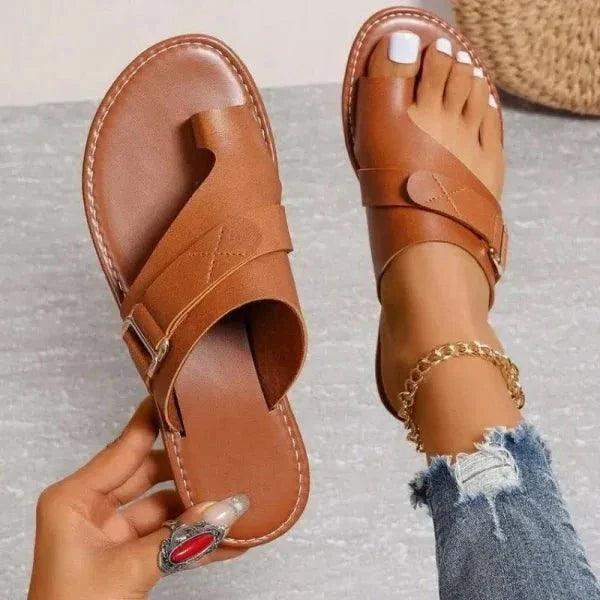 Women's Orthopedic Bunion Correction Leather Sandals