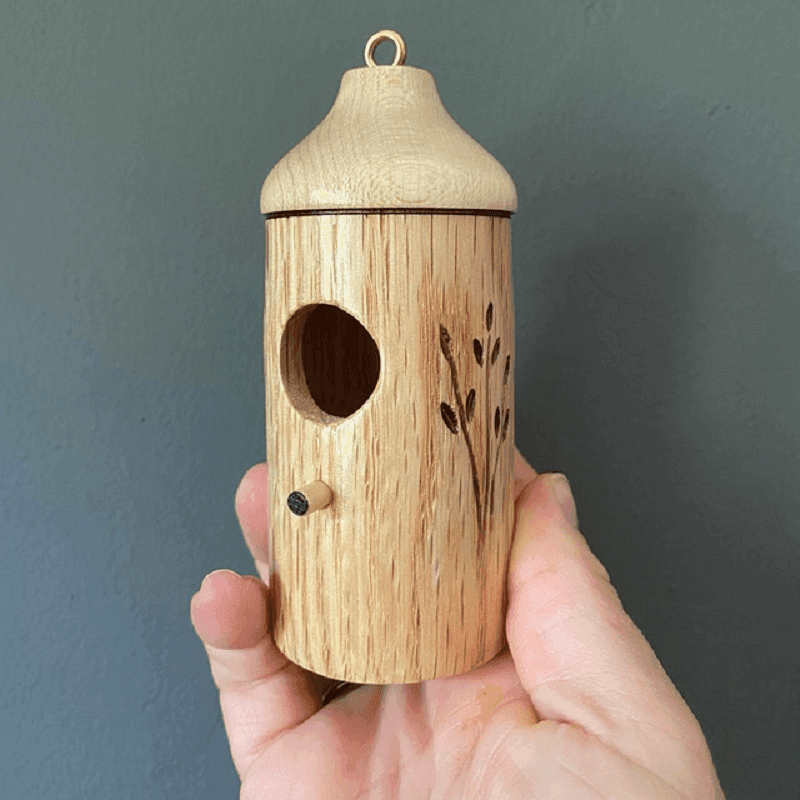 Wooden Hummingbird House - Gift for Natural Lovers