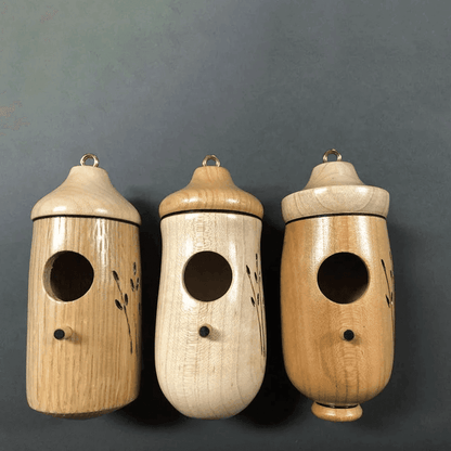 Wooden Hummingbird House - Gift for Natural Lovers