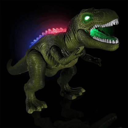 Remote Control T-Rex Dinosaur With LED Light Up, Walking & Roaring Realistic Dinosaur Toys