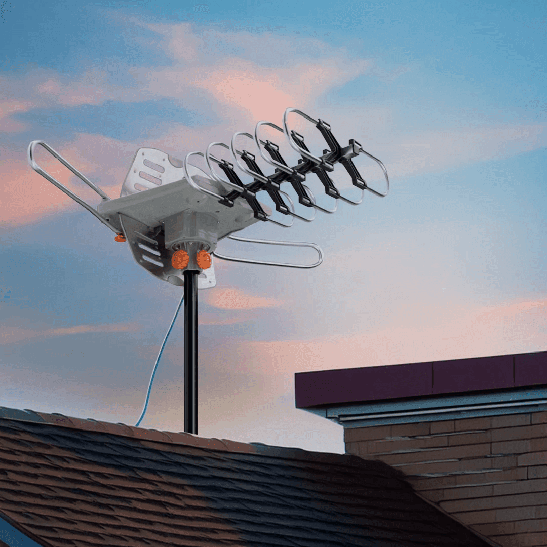 990 Mile Dual-Band 360° Outdoor TV Antenna