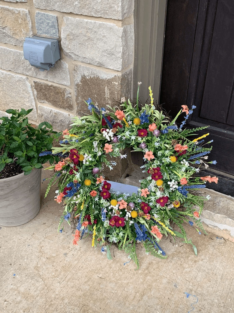 Texas Wildflower Wreath