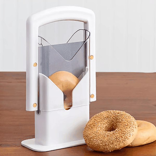 Stainless Steel Bagel Slicer For Small & Large Bagels