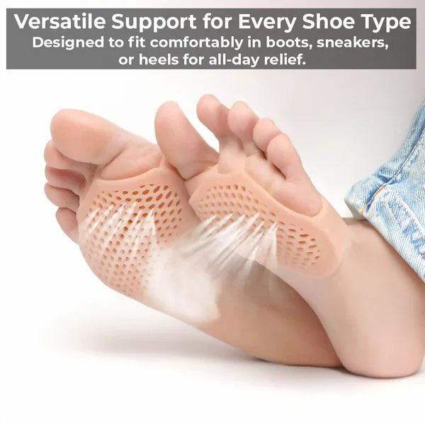 Breathable Gel Metatarsal Pads for Foot Comfort & Pain Relief