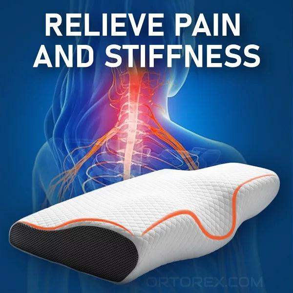 Contoured Orthopedic Memory Foam Pillow for Neck Pain