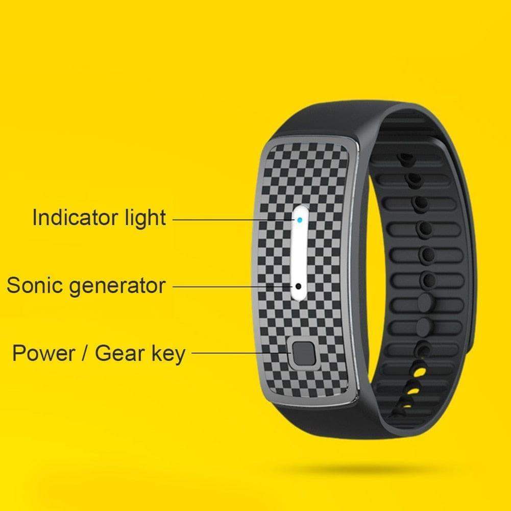 Ultrasonic Mosquito Repellent Bracelet - USB Charging